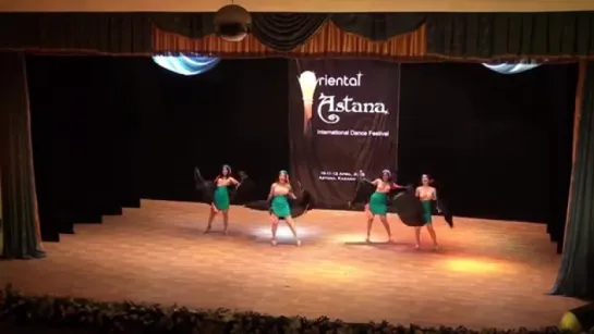 Eshta group beginners 'Eskandarani dance' on Oriental Astana Festival 2015 {GALA 3476