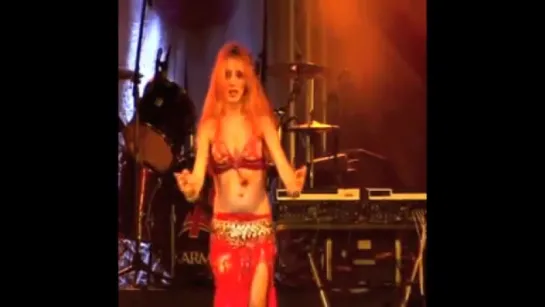 BELLY DANCER ANNA PIPOYAN DRUM SOLO AND CANDELABRA FROM  NEW YORK 3256