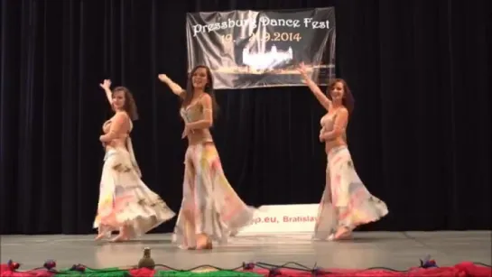 Ahlem - Iris , Kalilah & Leila performing megance during Pressburg Dance Fest co 3059