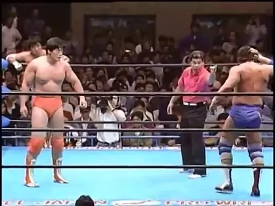 Dan Kroffat & Doug Furnas (c) vs. Kenta Kobashi & Tsuyoshi Kikuchi - 25.05.1992 (AJPW Super Power Series 1992 - Day 8)