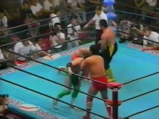 Akira Taue & Toshiaki Kawada (c) vs Kenta Kobashi & Mitsuharu Misawa - 01.06.1993 (AJPW Super Power Series 1993 - Day 15