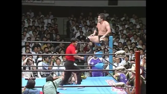 Jumbo Tsuruta (c) vs. Genichiro Tenryu - 05.06.1989 (AJPW Super Power Series 1989 - Day 18)