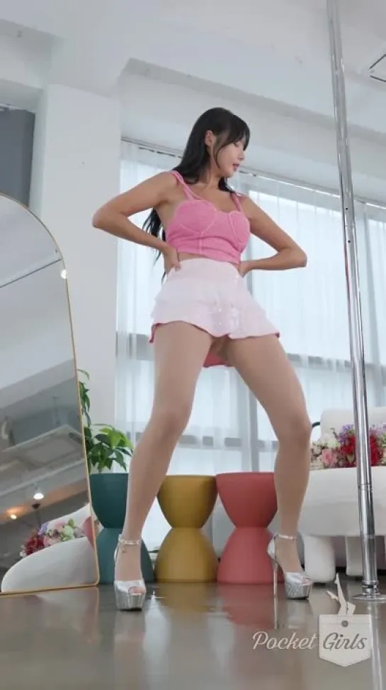 Dance in Pink Spangle Skirts, Pocket Girls, 하빈, 포켓걸스