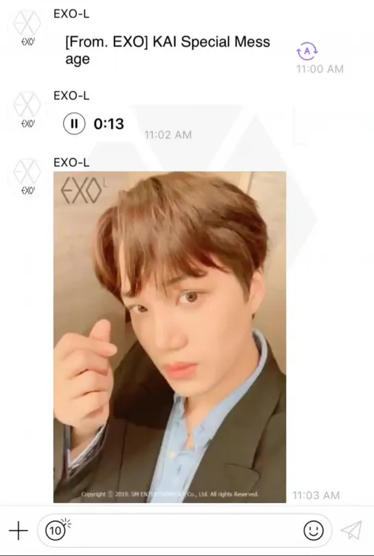 190408 ACE EXO-L Chat Messages