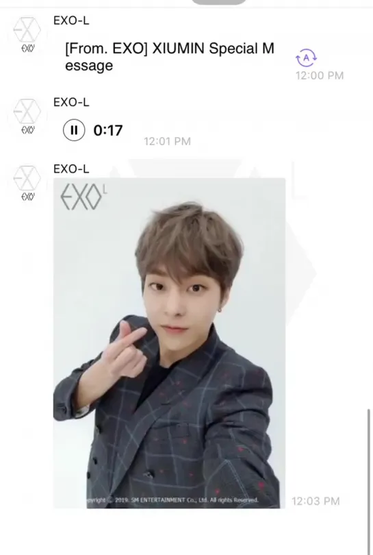 190408 ACE EXO-L Chat Messages