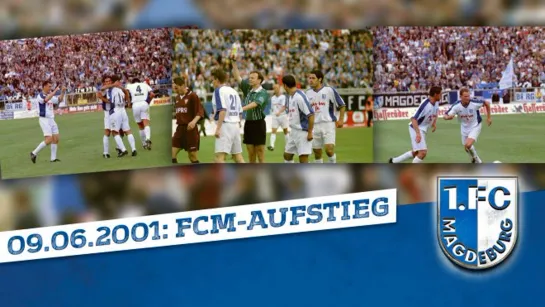 Магдебург 5:2 Динамо Берлин \ Aufstiegsspiel 1.FC Magdeburg vs BFC Dynamo 09.06.2001 Съёмки трибун фанатами Динамо Берлин