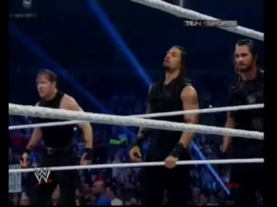 [Dean Ambrose| Official Fan - Page]  WWE Friday Night Smackdown 28.02.2014 The Wyatt Family & The Shield segment