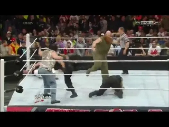 [Dean Ambrose| Official Fan - Page] WWE Monday Night Raw 24.02.2014 - The Shield and The Wyatt Family segment