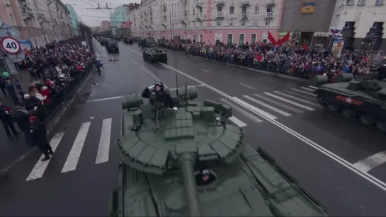 Парад в честь 76-й годовщины Победы в Великой Отечественной войне в Мурманске