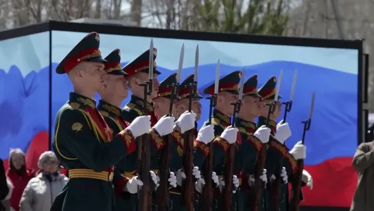 Парад в честь столетия ветерана Великой Отечественной войны