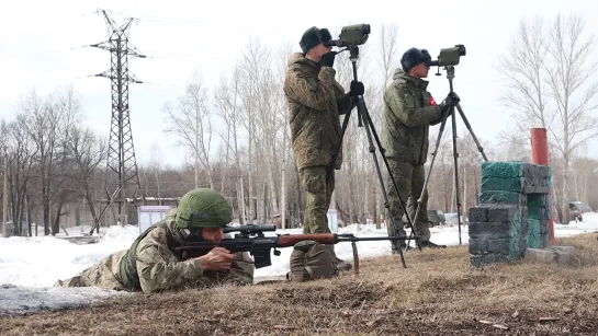 Конкурс по полевой выучке «Снайперский рубеж» в Воздушно-десатных войсках