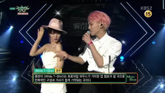 160527 Jonghyun - Interview+White T-Shirt+She Is @ Music Bank