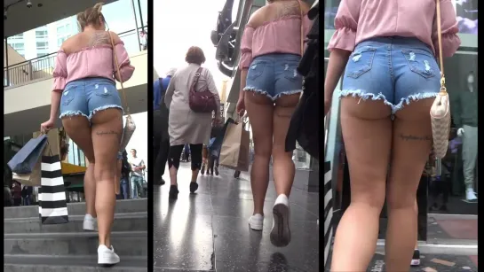 Cheeky Girl Candid Bubble Ass In Shorts – Sexy Candid Girls