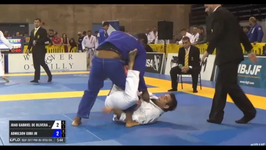 Joao Gabriel Rocha vs Admilson Gobi Jr IBJJF 2017 Pan Jiu-Jitsu Championship