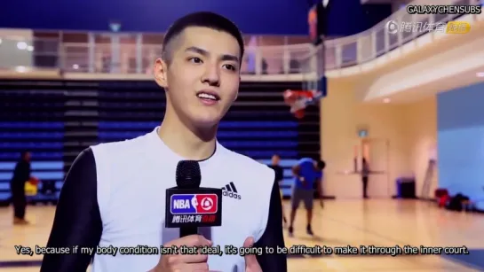 [ENG SUB] 160211 Sina interviews Wu Yifan before NBA All Star Celebrity Game