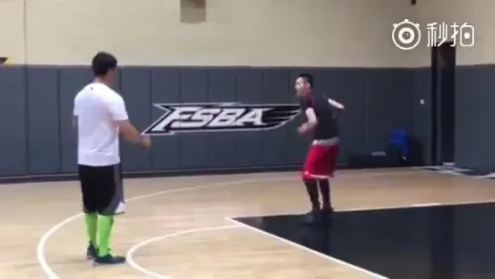 Wu Yifan basketball training for NBA game