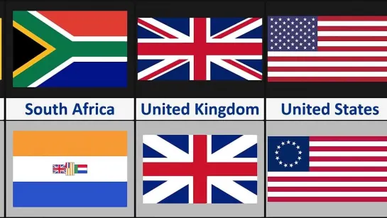 Old Flags of Different Countries