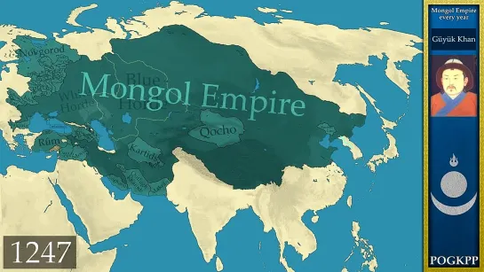 map _ History of Mongol Empire every year