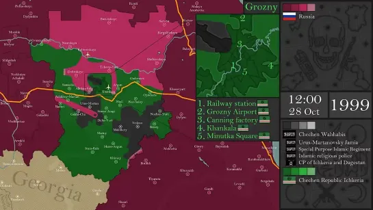 map _ The Two Chechen Wars (1994-2009) - Every Day