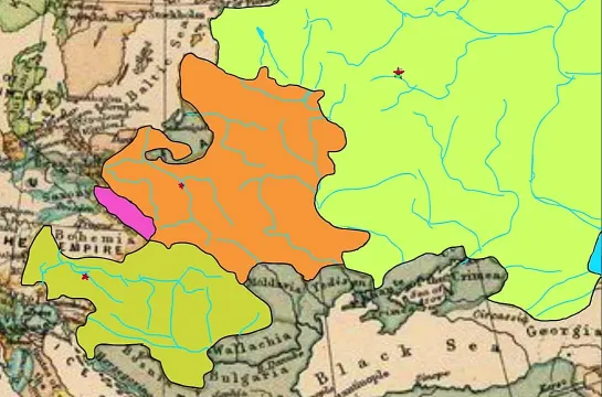 map _ Война за польское наследство 1733-1735 годы