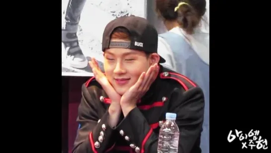 [FC|VK][31.05.2015]Monsta X - Geondae Fansign (Jooheon Focus)