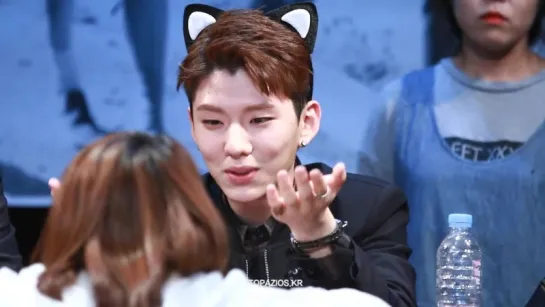 [FC|VK][31.05.2015]Monsta X - Geondae Fansign (Kihyun Focus)