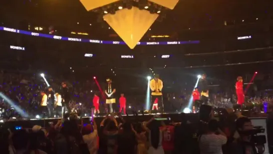 [FC|VK][01.08.2015] Monsta X vs. GOT7 special stage (KCON 2015 LA) (alli chang)