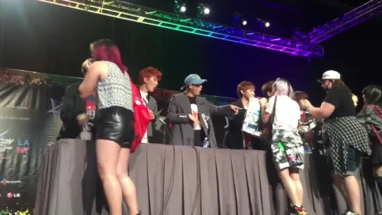 [FC|VK][01.08.2015] Monsta X press conference KCON2015 (by @kconusa)