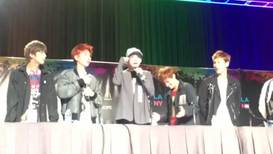 [FC|VK][01.08.2015] Monsta X press conference KCON2015 (by @kconusa)