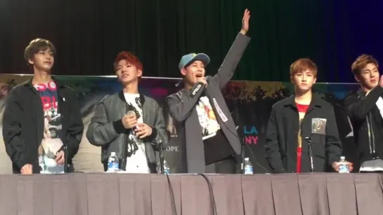 [FC|VK][01.08.2015] Monsta X press conference KCON2015 (by @kconusa)