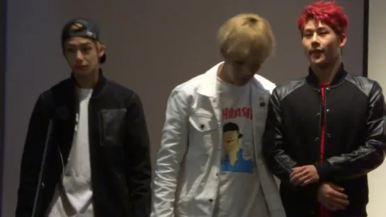 [FC|VK][04.10.2015] Monsta X Fansign Cheongryangri (Hyungwon, Minhyuk, Jooheon)