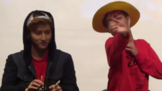 [FC|VK][04.10.2015] Monsta X Fansign Cheongryangri (I.M, Jooheon)