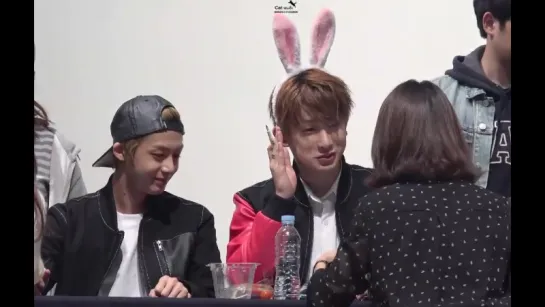 [FC|VK][04.10.2015] Monsta X Fansign Cheongryangri (Hyungwon, Wonho)