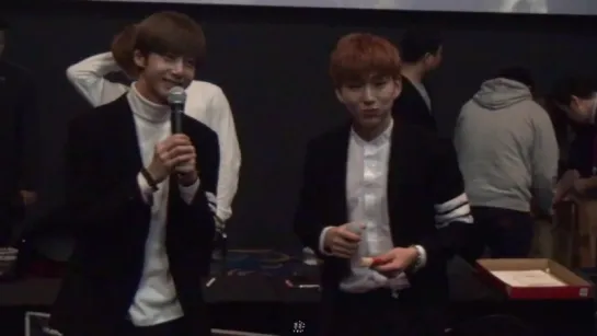 [FC|VK][14.11.2015] Monsta X Fansign pop-up store (Hyungwon, Kihyun)