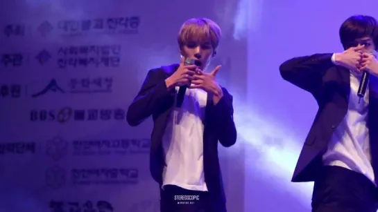 [FC|VK][27.11.2015] Monsta X - Hero | I Love Korea concert (Minhyuk)