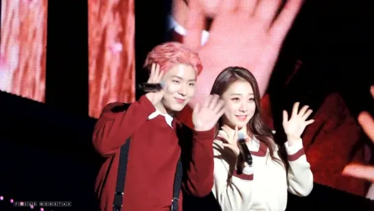 [Fancam][27.10.2016] KIHYUN x YEONJUNG (I.O.I, WJSN) - The Blue Night @ M!Countdown in Jeju