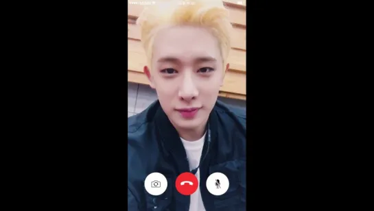 [VK][31.03.2017][Video call] Wonho - "You are so beautiful"