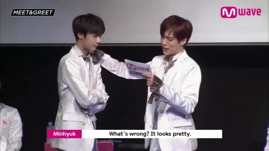 [VK][20.04.2017] MONSTA X Hyungwon&Minhyuk's Goblin Parody  @ Mwave MEET&GREET (OFF-AIR)