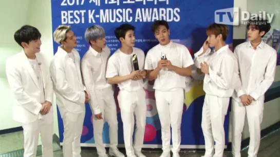 [VK][20.09.2017] Interview with Monsta X for The Korea TV Daily  @  Soribada Best K-Music Awards 2017