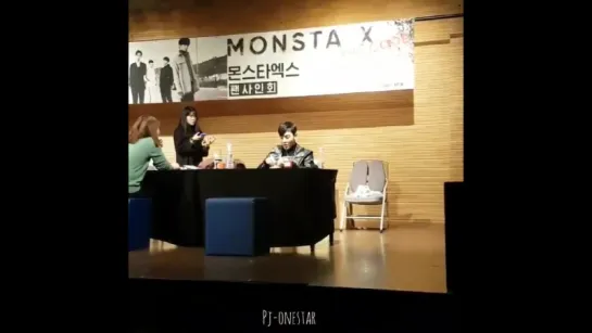 [Fancam][18.11.2017] fansign in Dong Seoul Art Hall (Shownu)