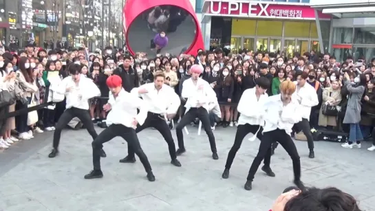 [Fancam][27.03.2018] MONSTA X filming for 1theK 'Run To You' at Sinchon