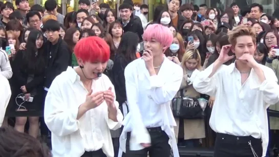 [Fancam][27.03.2018] MONSTA X filming for 1theK 'Run To You' at Sinchon