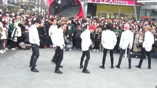 [Fancam][27.03.2018] MONSTA X filming for 1theK 'Run To You' at Sinchon