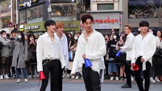 [Fancam][27.03.2018] MONSTA X filming for 1theK 'Run To You' at Sinchon