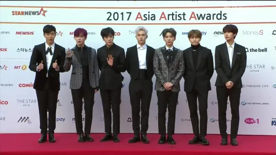 [VK][171115] Monsta X - Red Carpet (cut) @ 2017 Asia Artist Awards