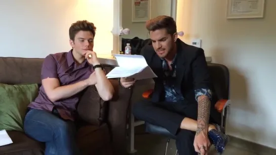 The Talk, Chris Colfer  Adam Lambert what would happen if they reunited to perform