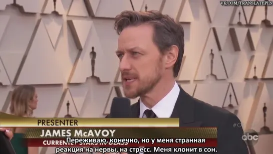 James McAvoy Oscars 2019 Red Carpet Interview [RUS SUB]