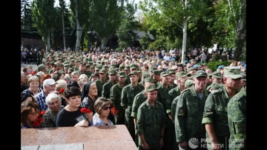 Прощание с Захарченко в Донецке