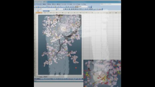 Пенсионер из Японии создаёт картины с помощью Microsoft Excel