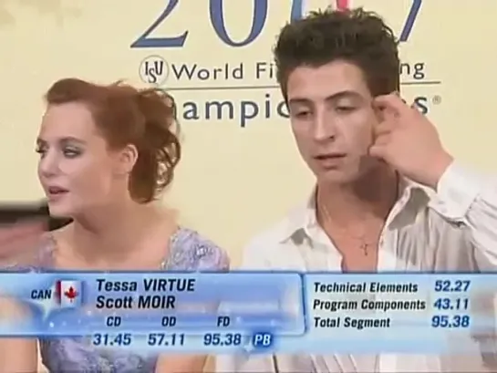 Tessa VIRTUE  Scott MOIR - 2007 Worlds - FD